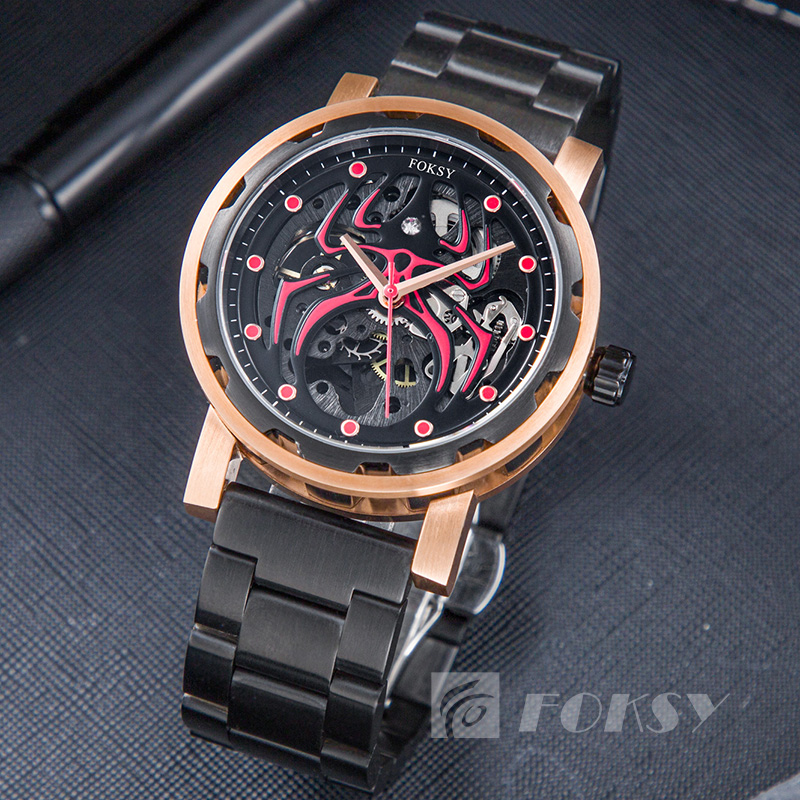 OEM ODM Private label wrist watches men Mechanical watches mens stainless steel luxury watch