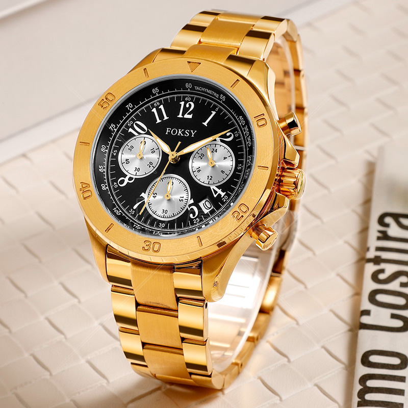 New Wholesale Custom Logo Brand Men'S Sports Quartz Watches Luxury Chronograph Watches