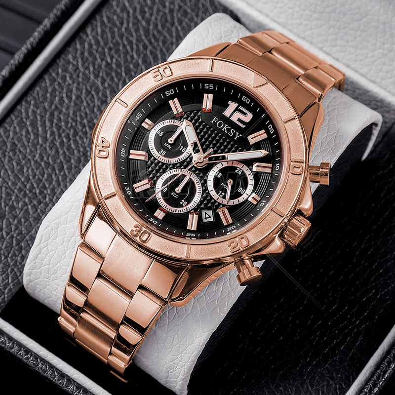 Factory Price Custom Watches Mens Wrist Hot Fashion Waterproof chronograph Quartz Watches luxury Business Watch