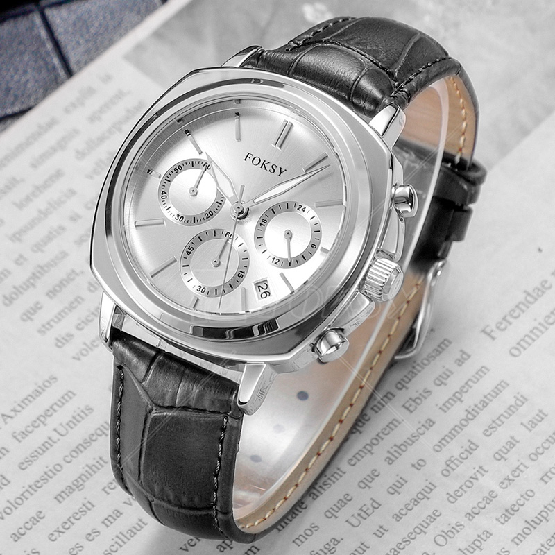 High Quality Waterproof Minimalist Wrist Men Luxury Custom Watch with Calendar Day and Date