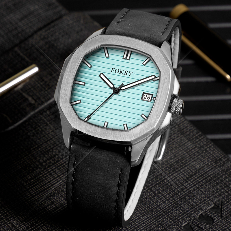 New Fashion Classic Brand Stainless Steel Wrist Rectangular Rectangle Custom Logo OEM Luxury Men Quartz Watch for Men