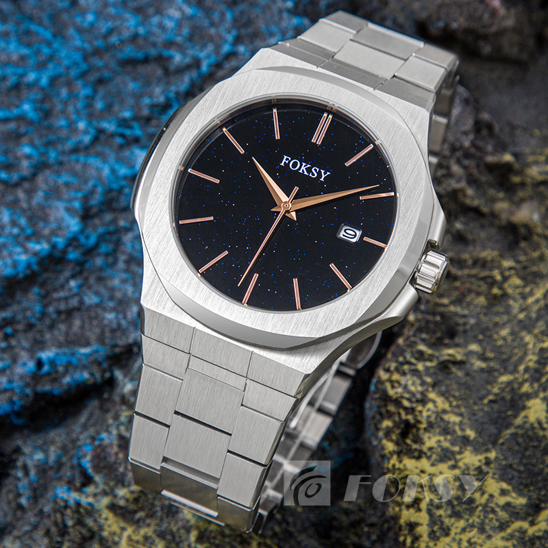 stainless steel quartz watch