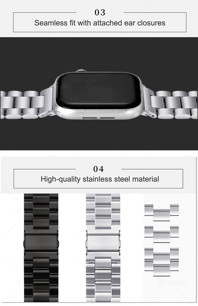 Stainless Steel Link Watch Strap 