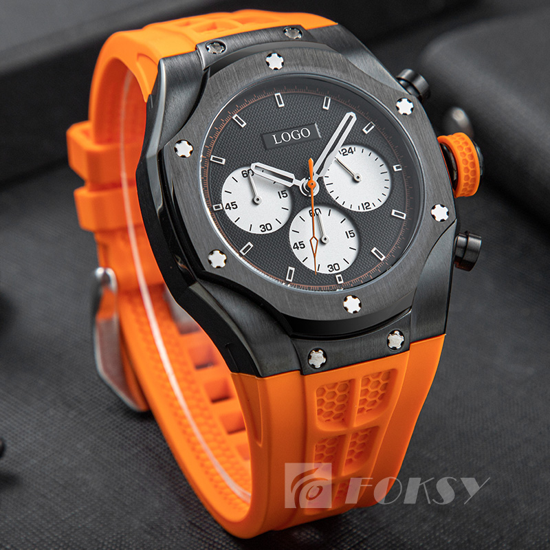 Mens Luxury Chronograph Sports Waterproof Quartz Watches Men Custom Brand Watch