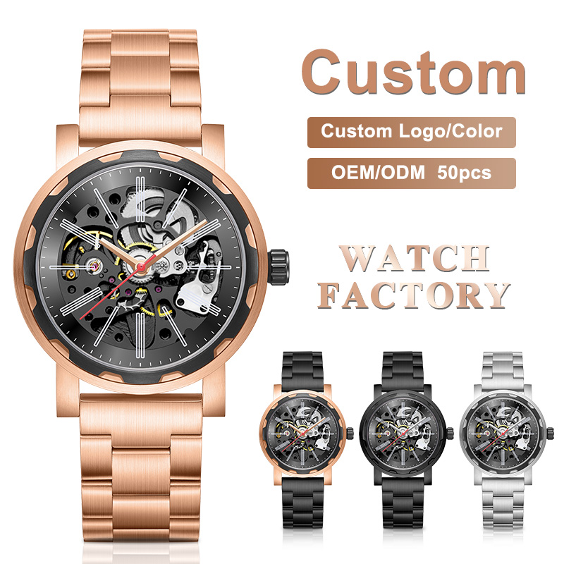 New Luxury Mechanical Wristwatch Sapphire Glass 5ATM Waterproof Mens Automatic Watches