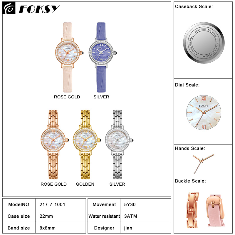 Custom Private Logo Bracelet Watch Stainless Steel jewelry Lady Woman watches