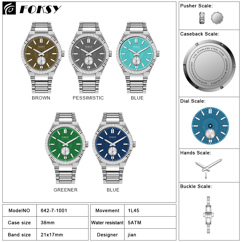 Custom Water Resistant Stainless steel Quartz business watches Men Wrist high quality watch