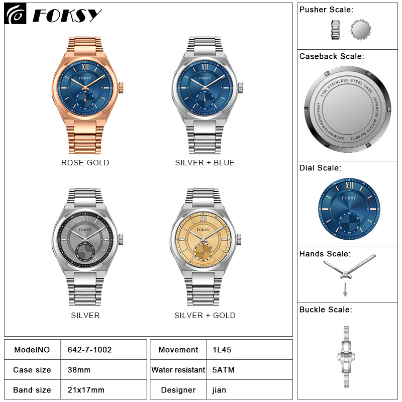 Hot-selling Luxury Japanese Quartz Movement Stainless Steel Men Watch Manufacturer