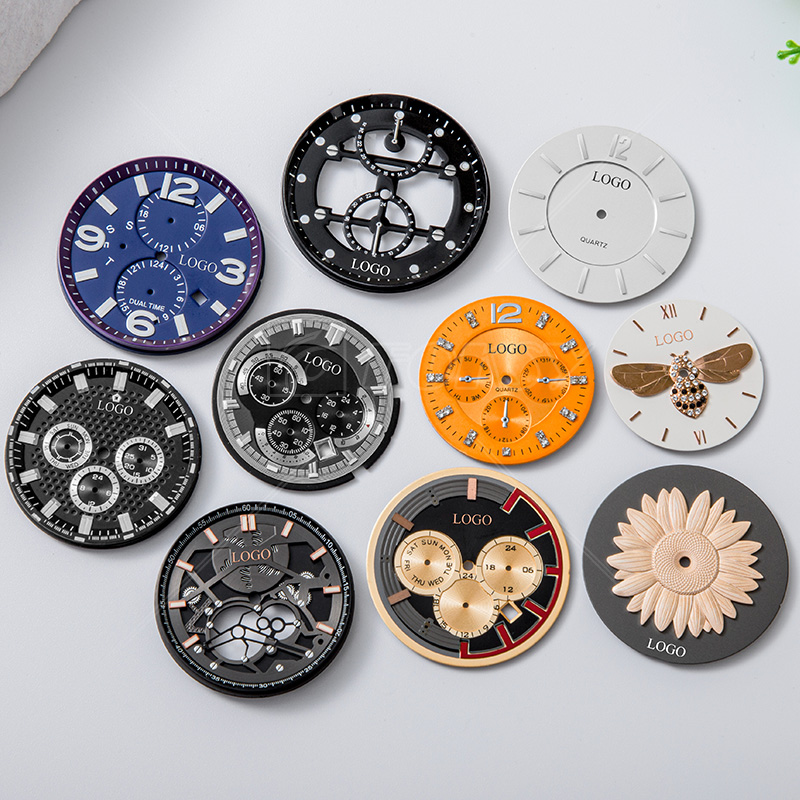 Wholesales Price High Quality Watches Face Dials Parts Custom Logo Luminous Watch Dial Maker