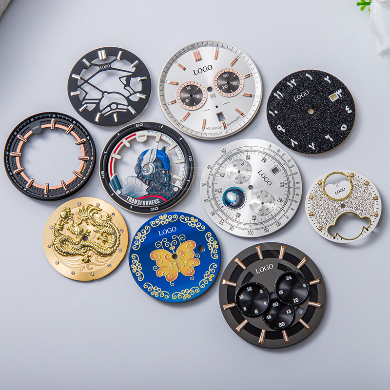 Wholesales Price High Quality Watches Face Dials Parts Custom Logo Luminous Watch Dial Maker